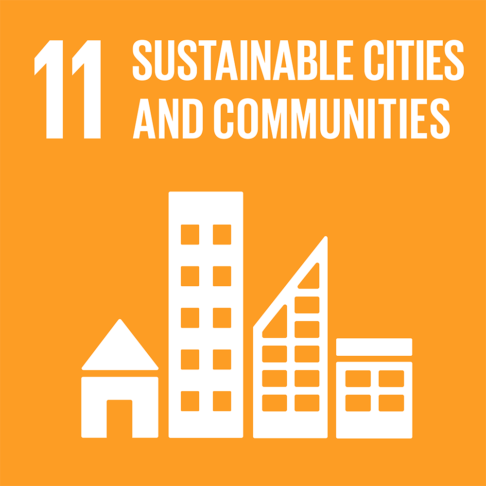 SDG 11 建設包容、安全、具防災能力與永續的城市和人類住區。